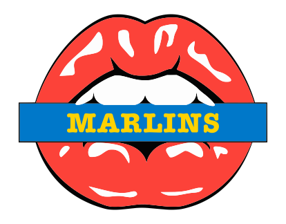 Miami Marlins Lips Logo vinyl decal